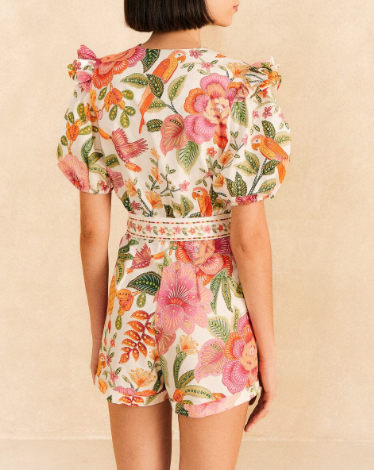 Off-White Organic Cotton Playsuit