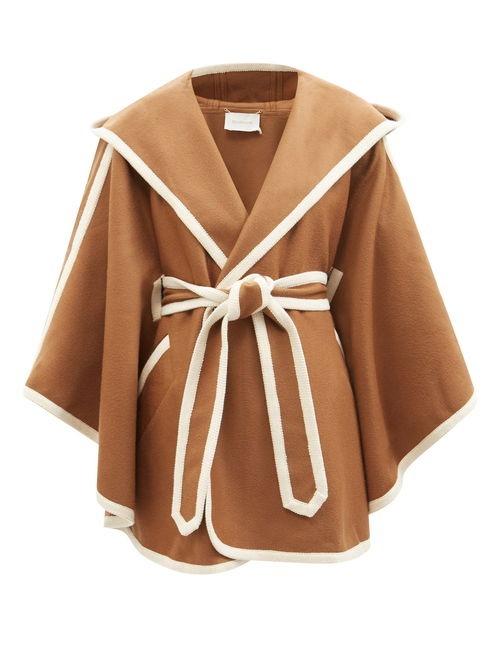 Retro Hooded Wrap Coat