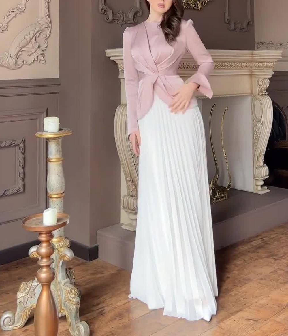 Elegant Long Slevve Suit Dresses