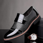 Simple Embossed Leather Shoes