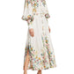 Floral Puff-Sleeve Maxi Shirtdress