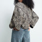 Leopard Print Quilted Jacket