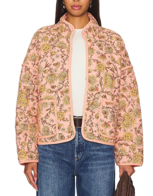 Peach Combo Cotton Jacket