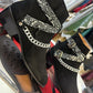 Designer Cashew Flower Chain Boots