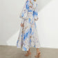 Beach Scenery Silhouette Print Dress