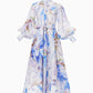 Beach Scenery Silhouette Print Dress