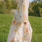 Balloon-sleeved V Neck Maxi Dress