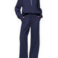 Casual Zip Up Sweatshirt & Wide Leg Sweatpants