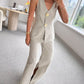 Cotton & Linen Sleeveless Vest & Trousers