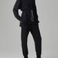 Turtleneck Drawstring Waist Slit Casual Suit