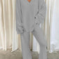 Comfortable Solid V-neck Casual Warm Two-piece Set