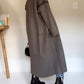 Fashion Contrast Stitch Duster Coat