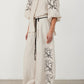 Fashion Linen Printed Wide Leg Sets