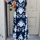 Button Up Printed Maxi Dress