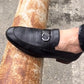 Casual Frosted Buckle Leather Shoes