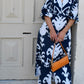 Button Up Printed Maxi Dress