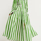 Striped Print Maxi Dress