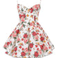 Floral Printed Mesh Patchwork Sing Dress