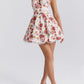 Floral Printed Mesh Patchwork Sing Dress